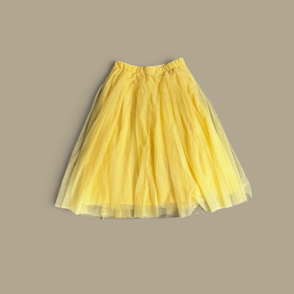 MOTF Sunny Yellow Midi Skirt